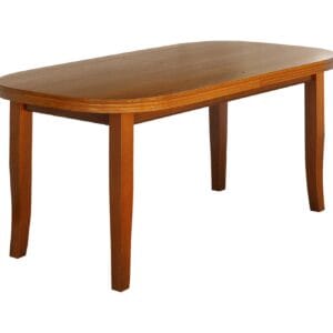 Table ovale à pieds en losange